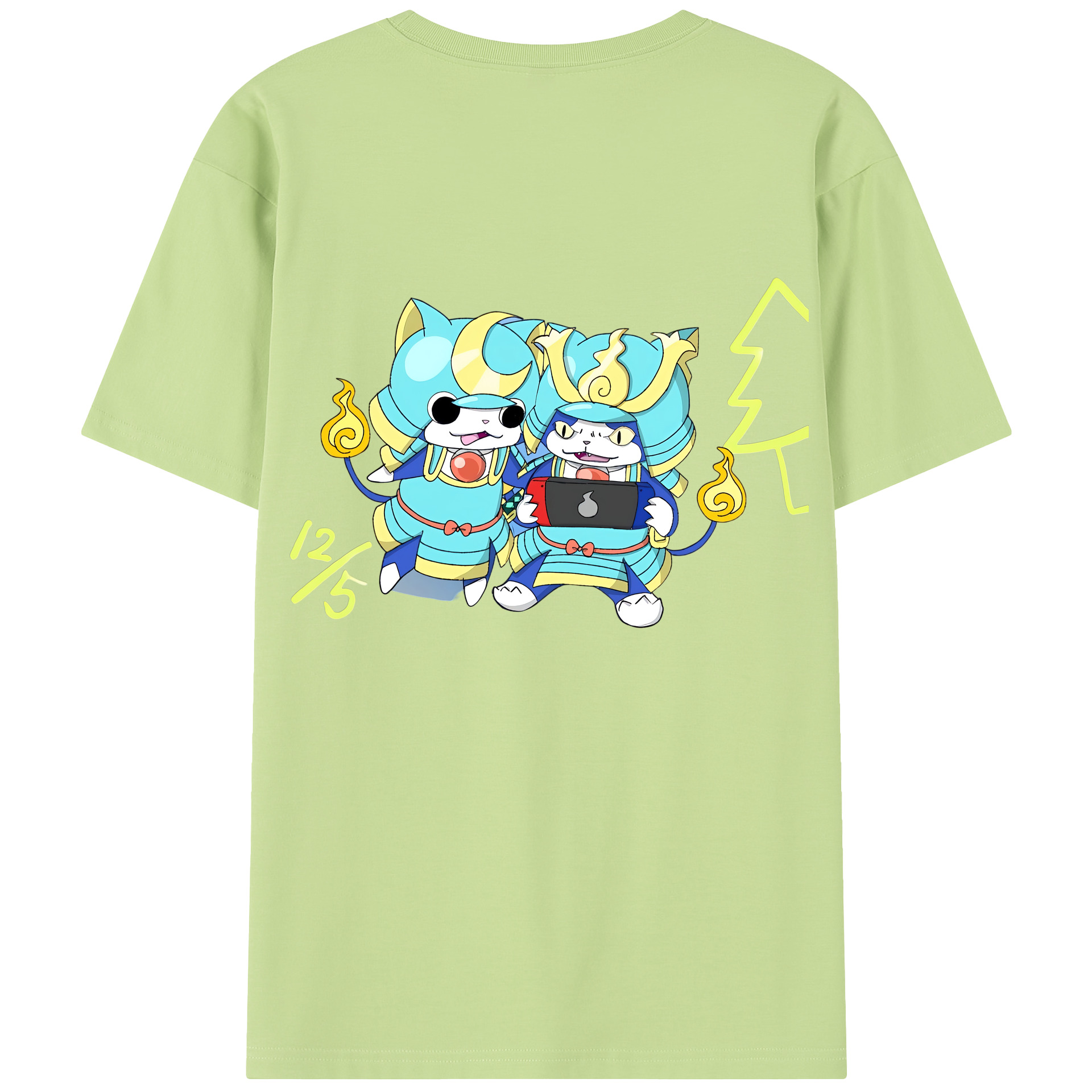 （画像用） 妖怪ウォッチ Yo-kai Watch 綿100％半袖Tシャツ（背面プリント）